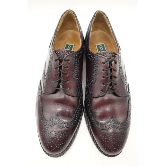 Cole Haan USA Burgundy Leather Wingtip Lace Up Oxfords Shoes Men\'s 9 E main image 5